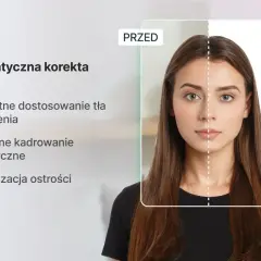 Idealne zdjęcie do prawa jazdy makijaż: automatyczna korekta, inteligentne tło i oświetlenie, precyzyjne kadrowanie biometryczne.