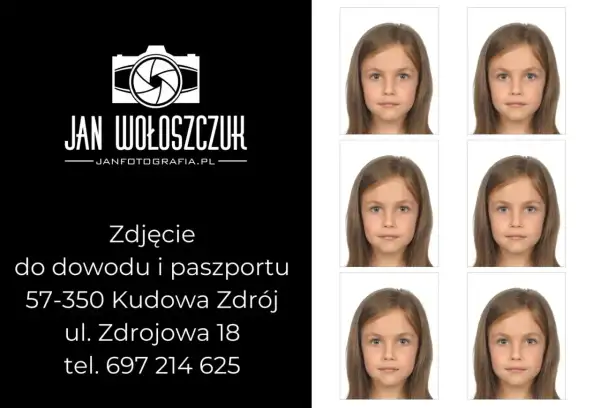 Zdjęcia do dowodu i paszportu wykonane przez automat. Jan Wołoszczuk, Kudowa Zdrój.